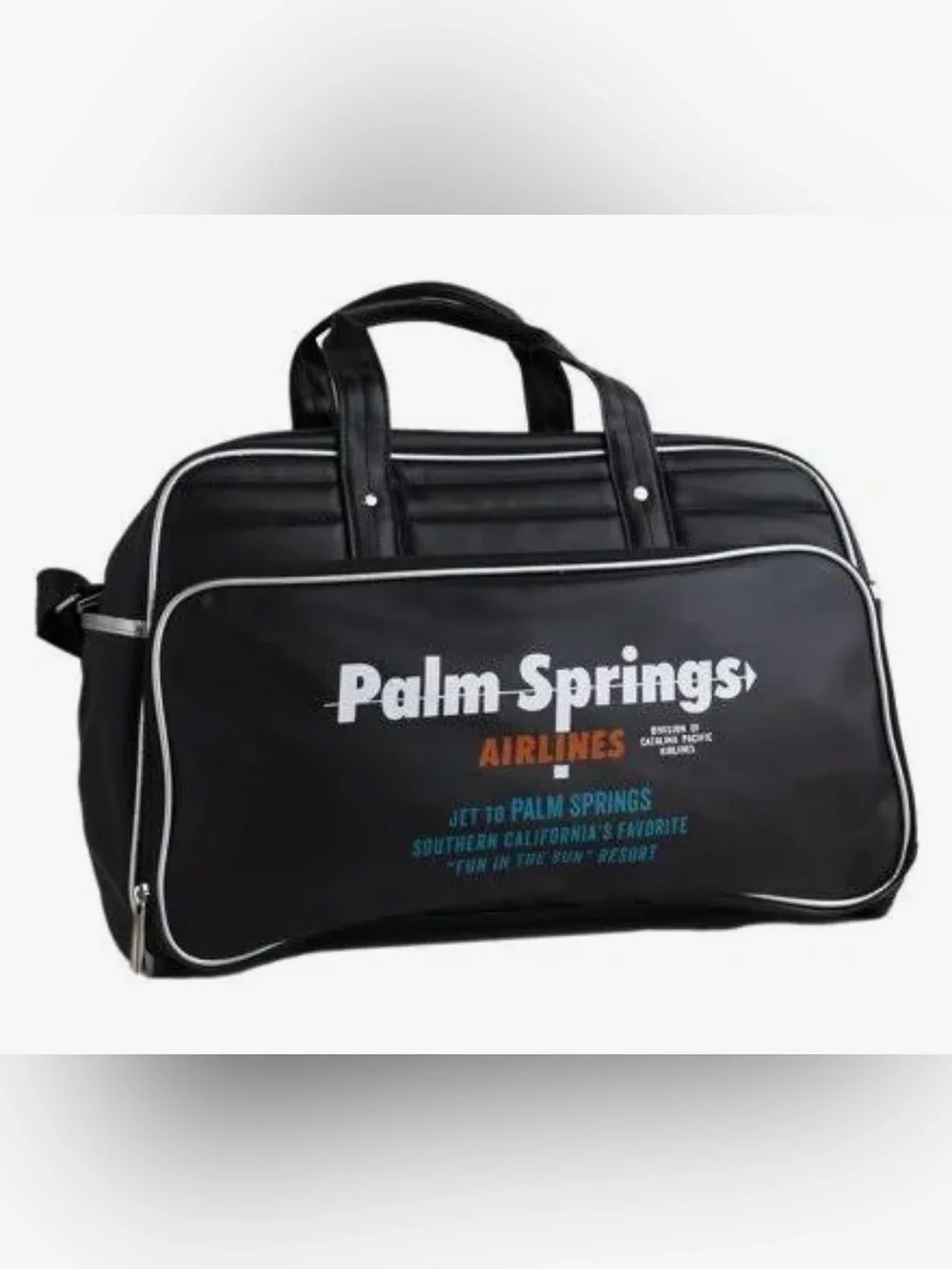 RETRO PALM SPRINGS AIRLINES WEEKENDER BAG IN BLACK- NEW!